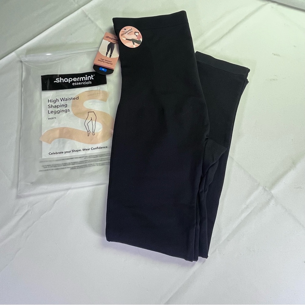 Shapermint Essentials XL Black High Waisted Shaping Leggings